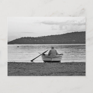 Carte Postale Mode de vie cool photo culturelle du pêcheur égéen