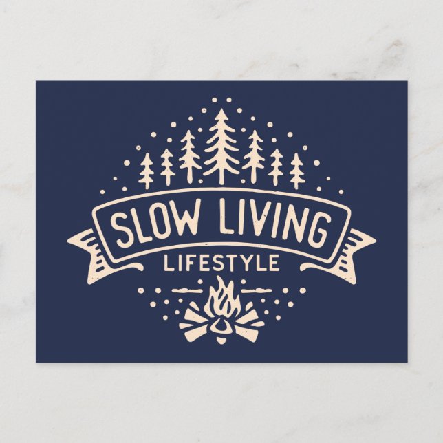 Carte Postale Mode de vie Slow Living (Devant)