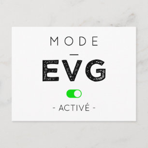 Carte Postale Mode EVG activé