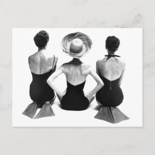 Carte Postale Mode maillot de bain 1950