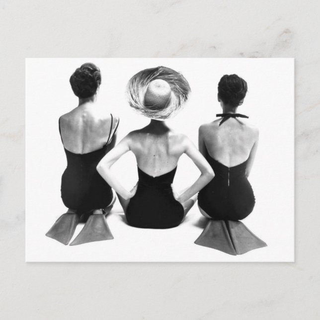 Carte Postale Mode maillot de bain 1950 (Devant)