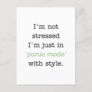 Carte Postale Mode Panic dans le style