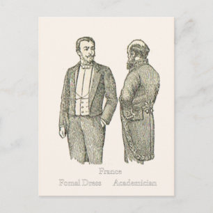 Carte Postale Mode, Robe formelle, 19ème siècle