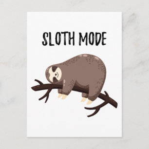 Carte Postale Mode Sloth