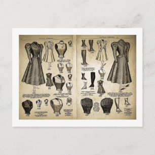 Carte Postale Mode vélo - Catalogue Vintage