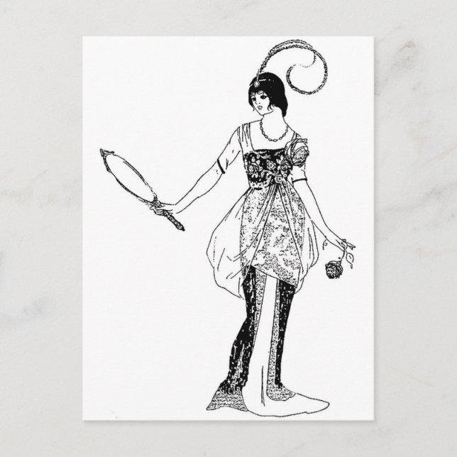 Carte Postale Mode vintage (Devant)