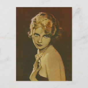 Carte postale mode vintage des années 1930