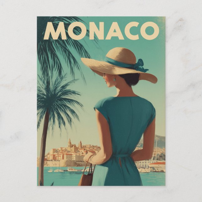 Carte Postale Mode vintage Monaco (Devant)