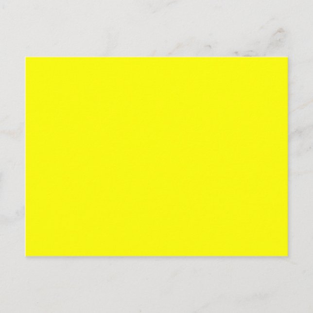 Carte Postale Modèle blanc Arrière - plan jaune (Devant)