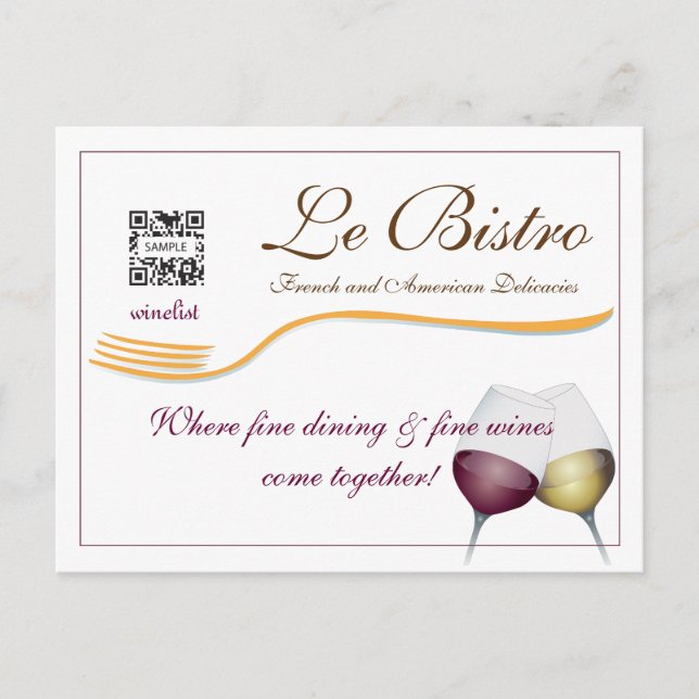 Carte postale Modèle cuisine fine français (Devant)