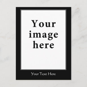 Carte Postale Modèle de bordure verticale de style de motivation