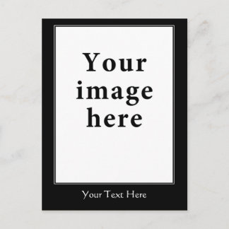 Carte Postale Modèle de bordure verticale de style de motivation