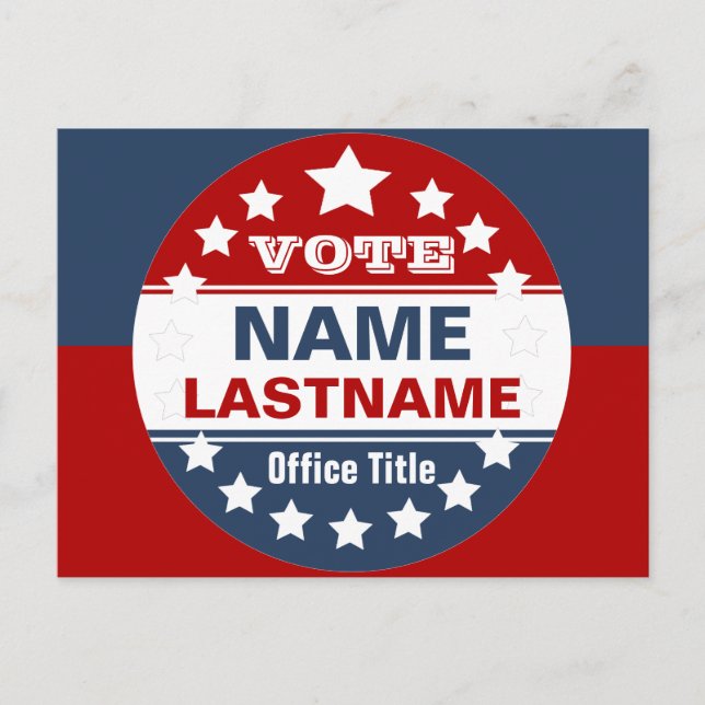 Carte Postale Modèle de campagne personnalisé (Devant)