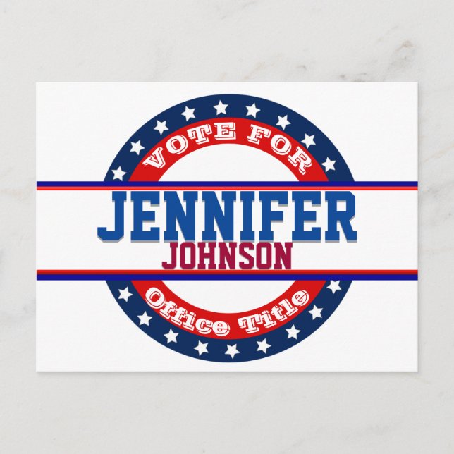 Carte Postale Modèle de campagne personnalisée (Devant)