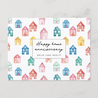 Carte Postale Modèle de maison mignonne pour l'anniversaire de l