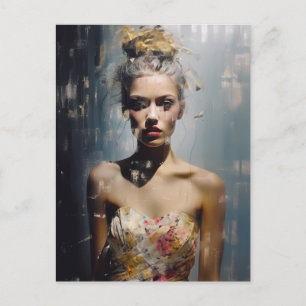 Carte Postale Modèle de mode Blond Femme Photographie