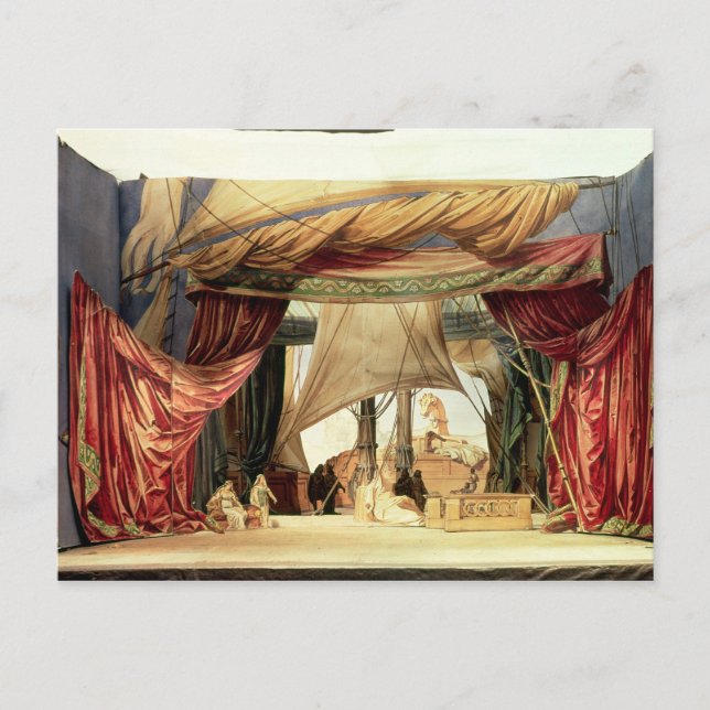 Carte Postale Modèle de scène pour l'opéra 'Tristan and Isolde' (Devant)