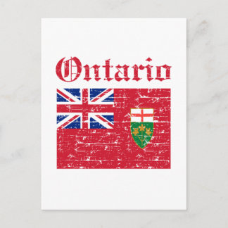 Carte Postale Modèle drapeau de l'Ontario Canada