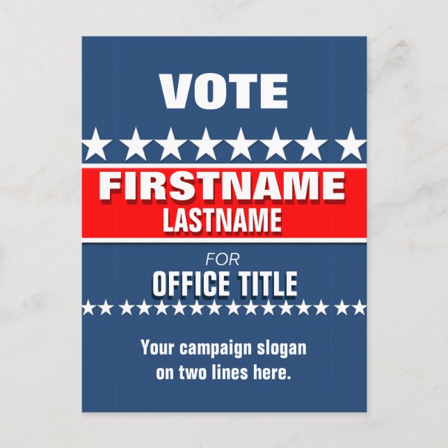 Carte Postale Modèle fait sur commande de campagne (Devant)