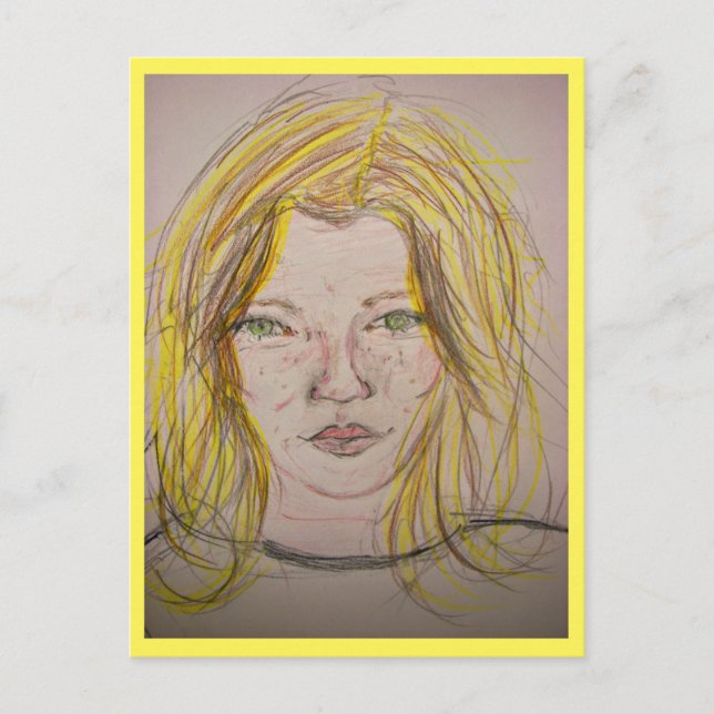 Carte Postale Modèle fille (Devant)