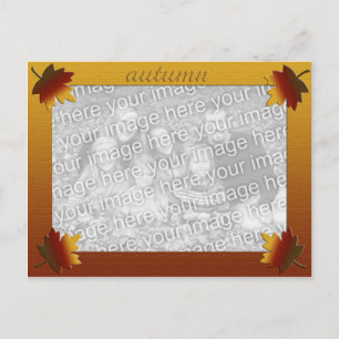 Carte Postale Modèle photo des feuilles automnales