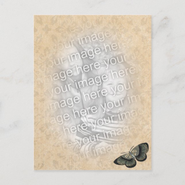Carte Postale modèle photo papillon (Devant)