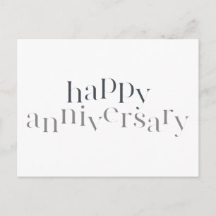 Carte Postale Modern, elegant, chic design Happy Anniversary