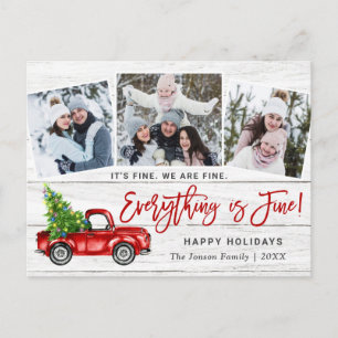 Carte Postale Modern Everything is Fine Christmas 3 Photo