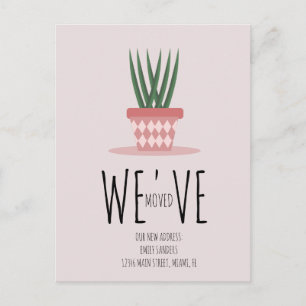 Carte Postale Modern Moved NOUVELLE Adresse de résidence