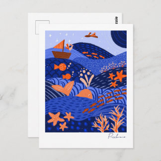 Carte Postale Modern Vibrant Dreamscape