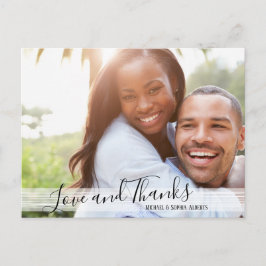 Carte postale moderne Black & White Love & Thanks