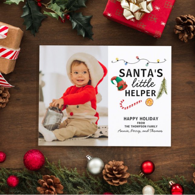 Carte postale moderne de Noël pour bébé (Créateur téléchargé)