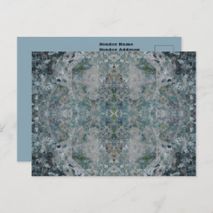 Carte Postale Moderne D'Un Art Abstrait Semblable Dans Une Humeu