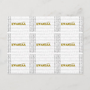 Carte Postale Moderne Happy Kwanzaa