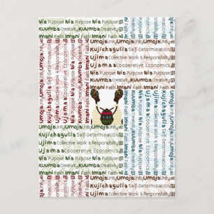 Carte Postale Moderne Happy Kwanzaa