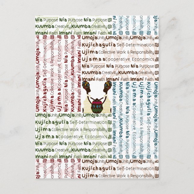 Carte Postale Moderne Happy Kwanzaa (Devant)