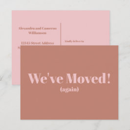 Carte Postale Moderne Nous avons déménagé une nouvelle maison | 