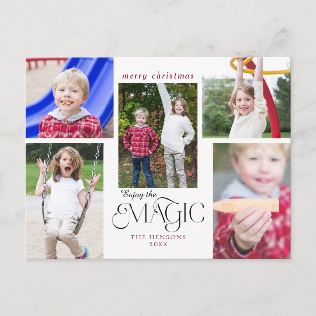 Carte Postale Moderne Profitez de la calligraphie magique Multi- (Devant)