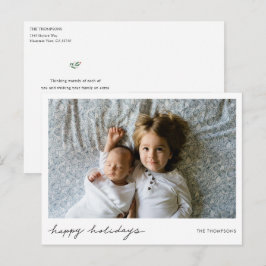 Carte postale moderne simple avec photo personnali