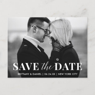 Carte Postale Moderne tendance Enregistrer la date Photographie 