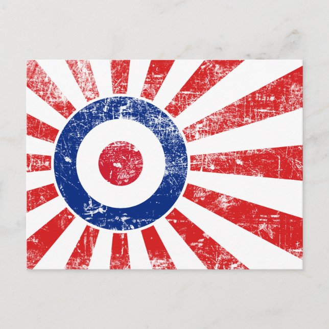 Carte Postale Modes cibles MOD Sunburst cible Roundel (Devant)