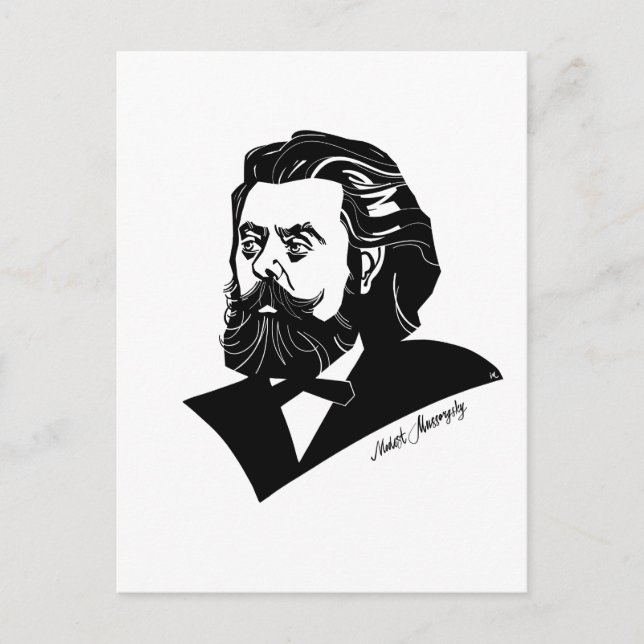 Carte Postale Modeste Mussorgsky (Devant)