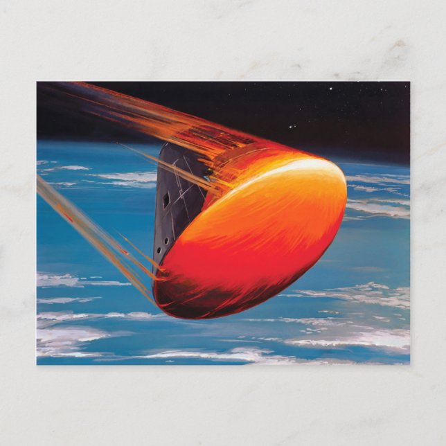 Carte Postale Module de commande de la capsule spatiale Apollo d (Devant)