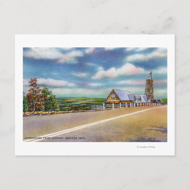Carte Postale Mohican Trail approchant Point de Recherche Scène (Devant)