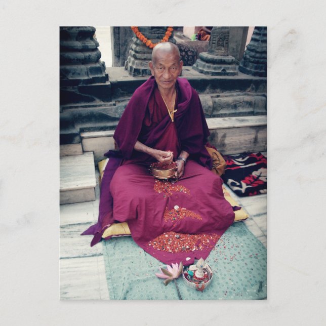 Carte postale Moine en Bodh Gaya (Devant)