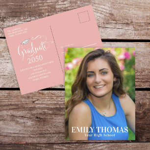 Carte Postale Moins minimaliste de photos pour les diplômés Peac