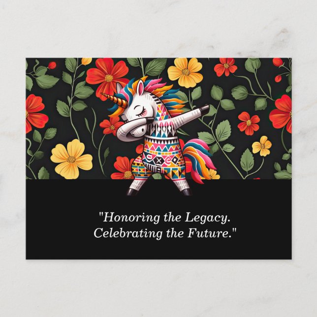 Carte postale Mois de l'histoire noire avec florai (Devant)