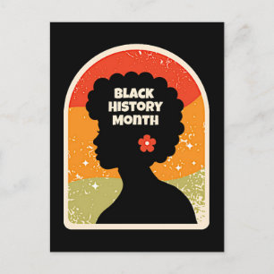 Carte Postale Mois de l'Histoire Noire Rétro Femme Africaine