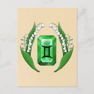 Carte Postale Mois de naissance Mai Gemini