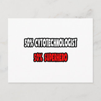 Carte Postale Moitié Cytotechnologue ... Half Superhero